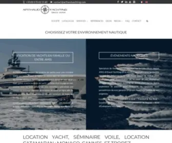 Arthaudyachting.com(Arthaud Yachting) Screenshot