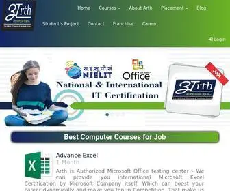 Artheducation.com(Best computer institute in Delhi & computer courses in Delhi with placement. Arth Institute) Screenshot