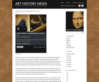 Arthistorynews.com(Art History News) Screenshot