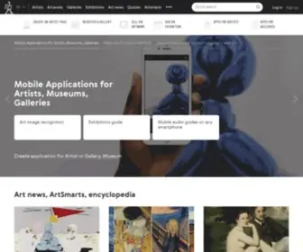 Arthive.com(Social network for artists and art connoisseurs) Screenshot