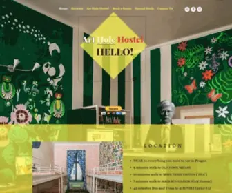 Artholehostel.com(Home) Screenshot