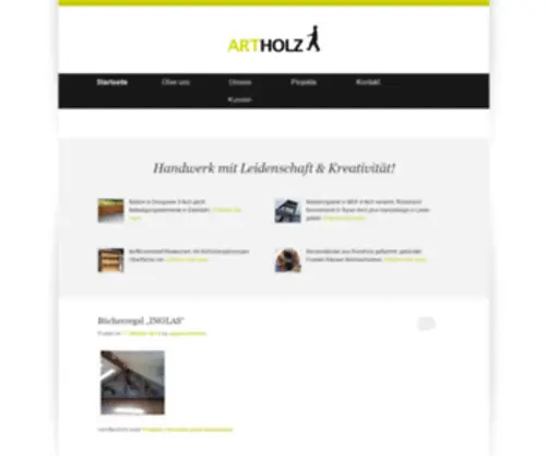 Artholz.com(Handwerk mit Leidenschaft & Kreativität) Screenshot