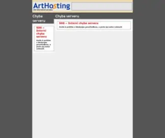 Arthosting.cz(Váš internetový poradce) Screenshot