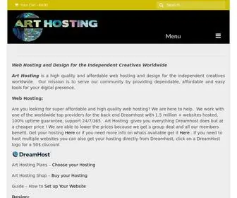 Arthosting.org(Web Hosting for Independent Creatives Worldwide) Screenshot