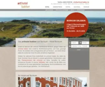 Arthotel-Bakker.de(Hotel Borkum) Screenshot