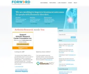 Arthritis-Research.org(National Data Bank for Rheumatic Diseases) Screenshot