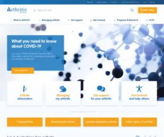 Arthritisaustralia.com.au(Arthritis Australia) Screenshot