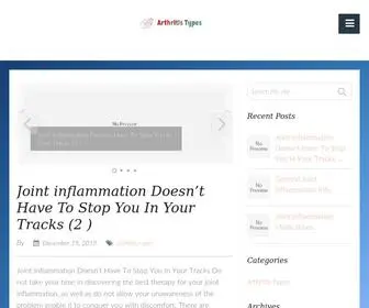Arthritistypes.net(Arthritis types) Screenshot