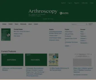 Arthroscopyjournal.org(Arthroscopy) Screenshot