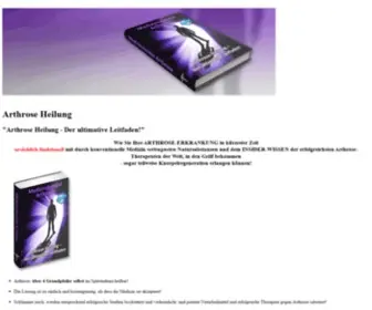 Arthrose-Heilung.net(Was ist Arthrose) Screenshot