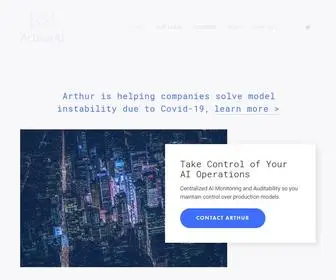 Arthur.ai(Arthur is a proactive model monitoring platform) Screenshot
