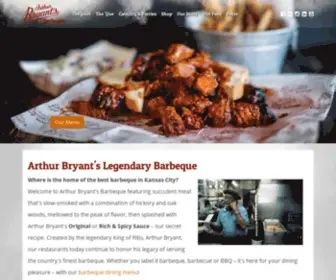 Arthurbryantsbbq.com(Arthur Bryant's Barbeque Restaurant) Screenshot