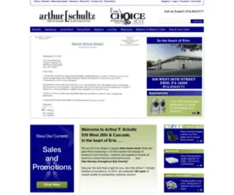 Arthurfschultz.com(Furniture, mattress, appliance in erie, pa) Screenshot