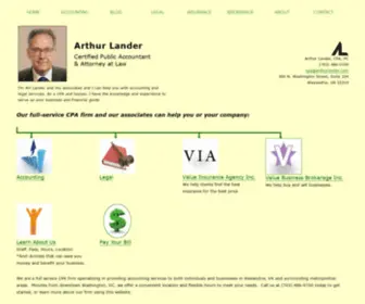 Arthurlander.com(Alexandria, VA Accounting Firm) Screenshot
