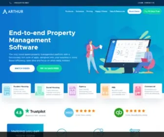 Arthuronline.co.uk(Property Management Software) Screenshot