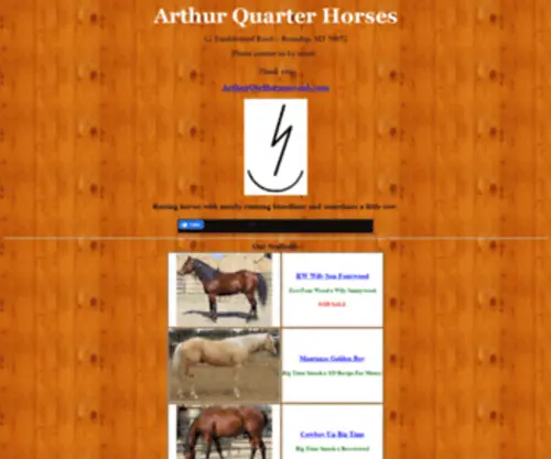 Arthurquarterhorses.com(ArthurQuarterHorses) Screenshot