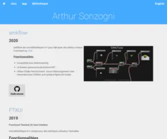 Arthursonzogni.com(Arthur Sonzogni) Screenshot