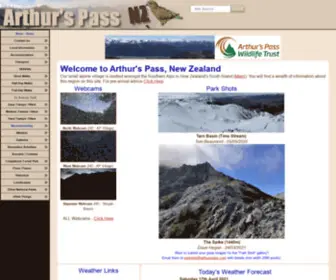 Arthurspass.com(Arthur's Pass) Screenshot