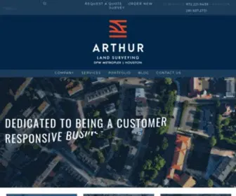 Arthursurveying.com(Arthur Land Surveying) Screenshot