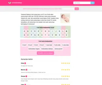 Arti-Nama-Bayi.com(Arti dan Statistik 100.000 Nama Bayi) Screenshot
