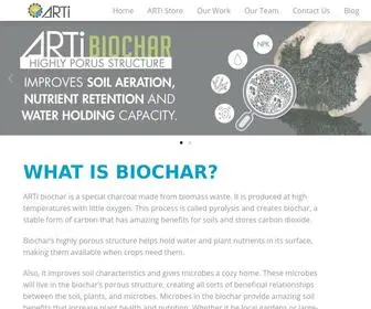 Arti.com(Pyrolysis Reactors & Biochar Solutions) Screenshot