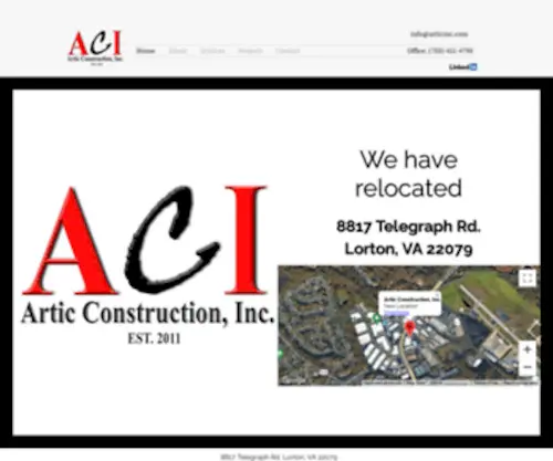 Articinc.com(Artic Construction Inc) Screenshot