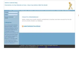 Article-Content-King.com(Article Content King) Screenshot