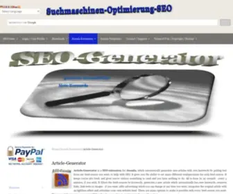 Article-Generator.com(Article generator) Screenshot