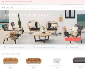 Article.com(Contemporary, Mid Century & Modern Furniture) Screenshot