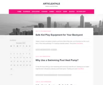 Articleathlet.com(YOUR DAILY MAGAZINE) Screenshot