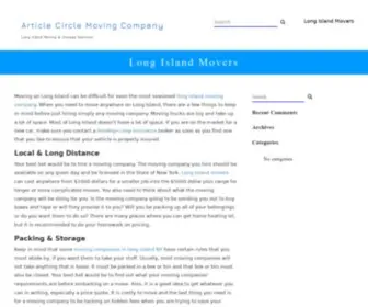 Articlecircle.com(Long Island Moving & Storage Services) Screenshot