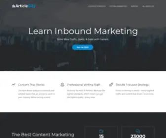 Articlecity.com(The Best Content Marketing Service) Screenshot