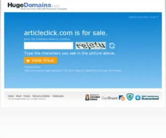 Articleclick.com(Article publishing) Screenshot