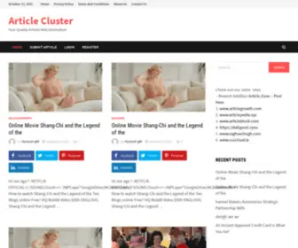 Articlecluster.com(Article Cluster) Screenshot