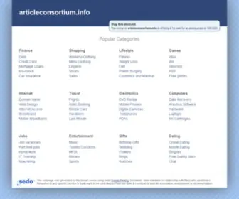 Articleconsortium.info(The Joy Of Education) Screenshot