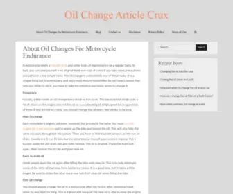 Articlecrux.com(Oil Change Article Crux) Screenshot