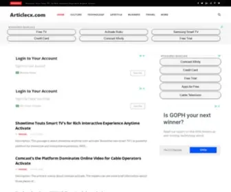 Articlecx.com(Search for Articles) Screenshot