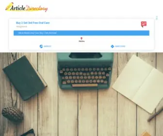 Articledirectory.com(Article Directory) Screenshot