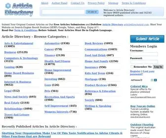 Articledirectoryid.com(Article Directory) Screenshot