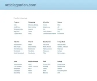 Articlegarden.com(GoDaddy Auctions) Screenshot