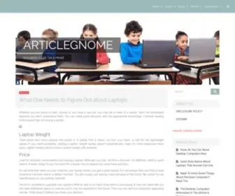 Articlegnome.com(articlegnome) Screenshot