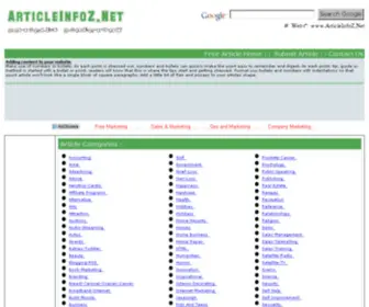 Articleinfoz.net(Free Articles) Screenshot