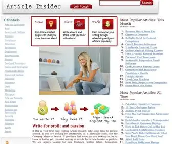 Articleinsider.com(Online Writing Jobs) Screenshot