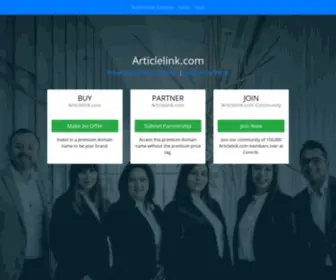 Articlelink.com(Where you can partner) Screenshot