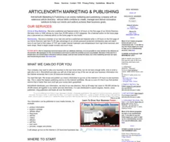 Articlenorth.com(ArticleNorth Marketing & Publishing) Screenshot
