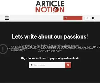 Articlenotion.com(Article Notion) Screenshot
