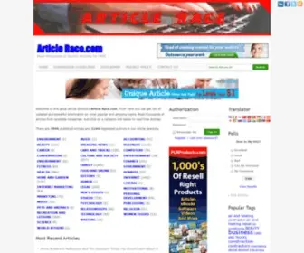 Articlerace.com(articlerace) Screenshot