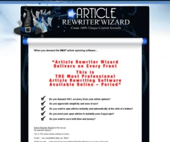 Articlerewriterwizard.com(Article Rewriter Wizard) Screenshot