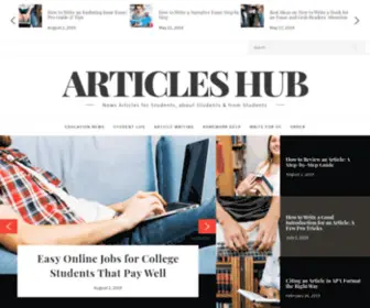 Articles-Hub.com(Articles Hub publishing platform) Screenshot