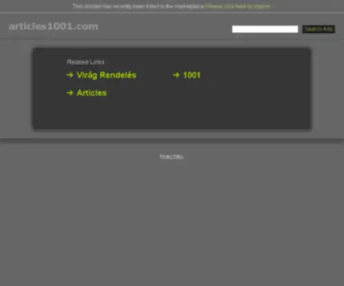 Articles1001.com(The Great Free Articles) Screenshot